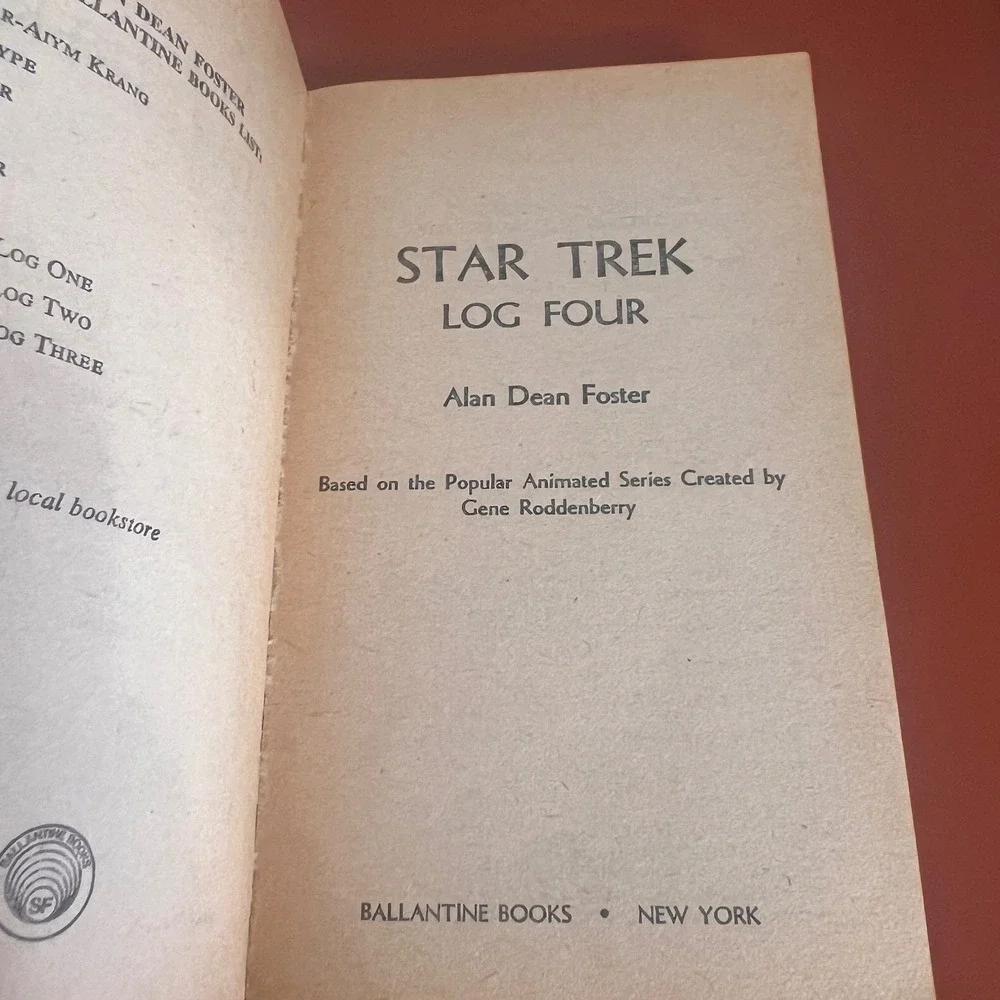 Star Trek Log Four Alan Dean Foster‎ 1st Print 1975 Ballantine Paperback Book